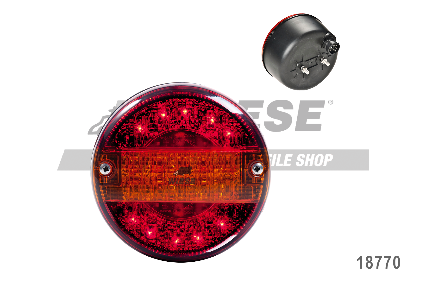 Knapen Trailers - Heckleuchte LED 140mm